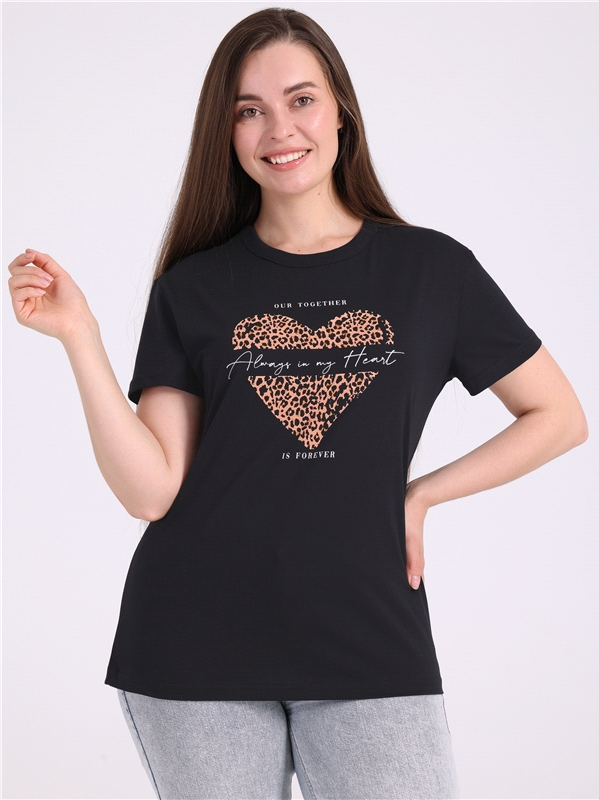 

Футболка женская Апрель ф269001010У4 черная 108/164, Черный, ф269001010У4