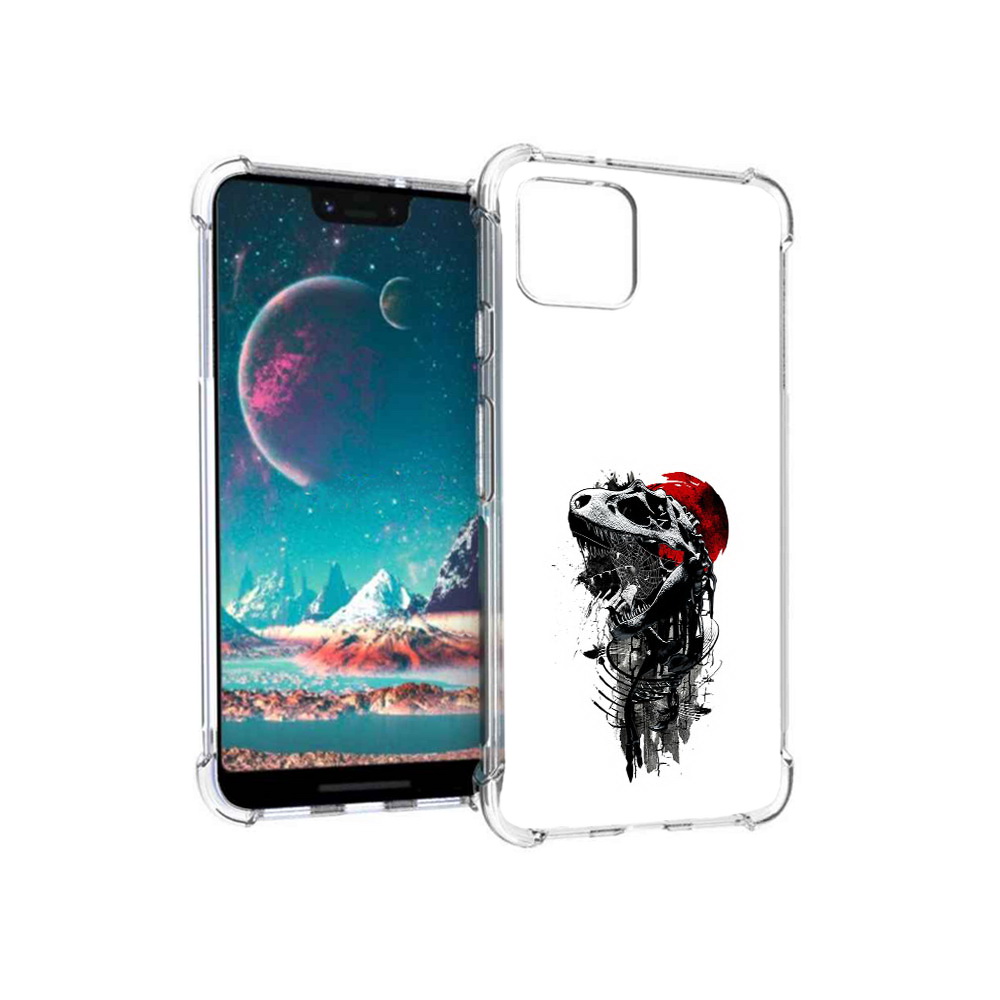 

Чехол MyPads Tocco для Google Pixel 4 вымерший динозавр, Прозрачный, Tocco