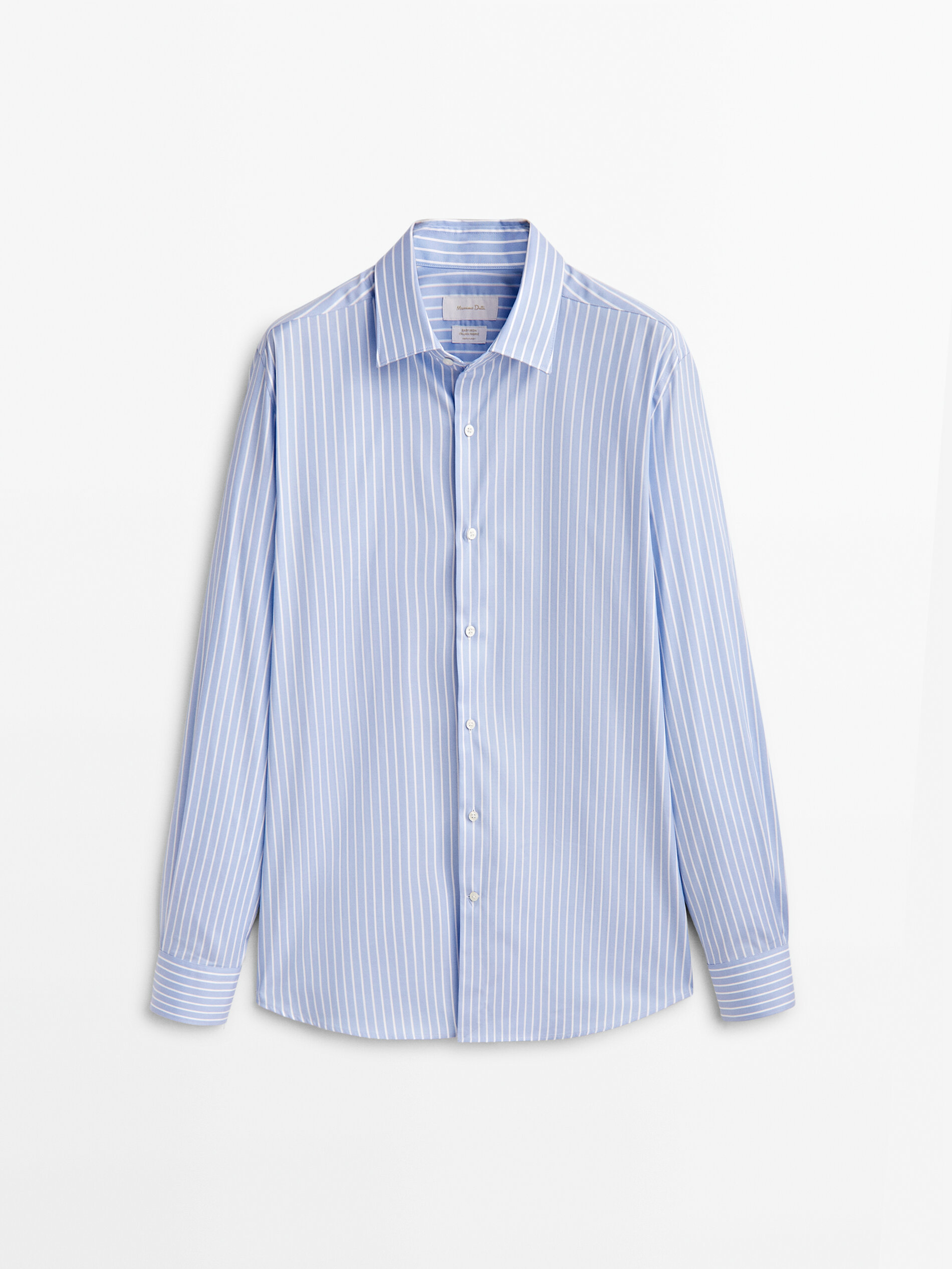 

Рубашка мужская Massimo Dutti 00136360403 голубая 42, 00136360403