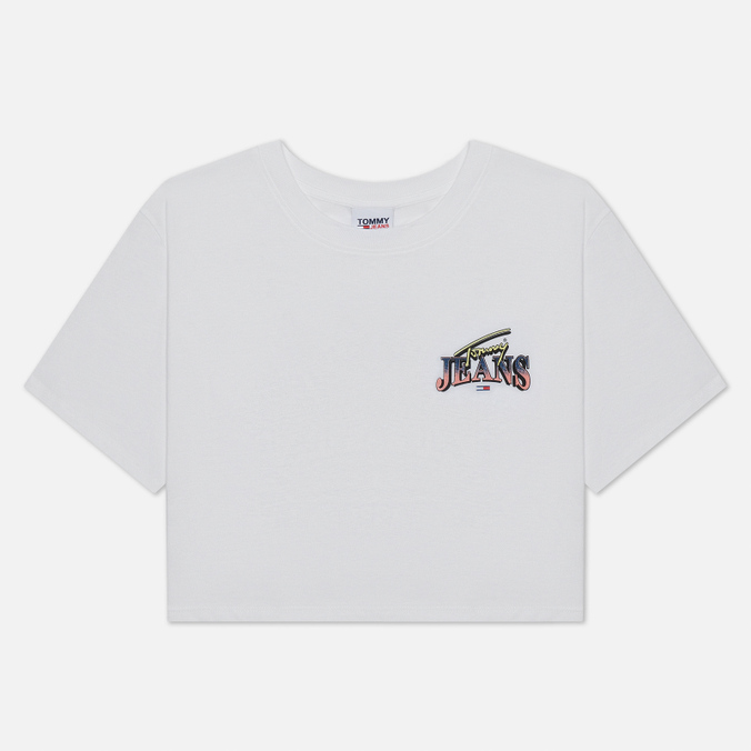 

Футболка женская Tommy Jeans DW0DW09824 белая XS, DW0DW09824