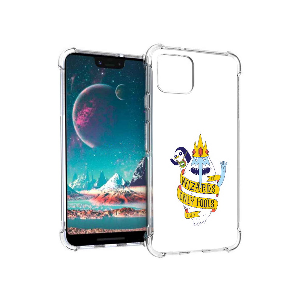 

Чехол MyPads Tocco для Google Pixel 4 время приключений снежный король, Прозрачный, Tocco