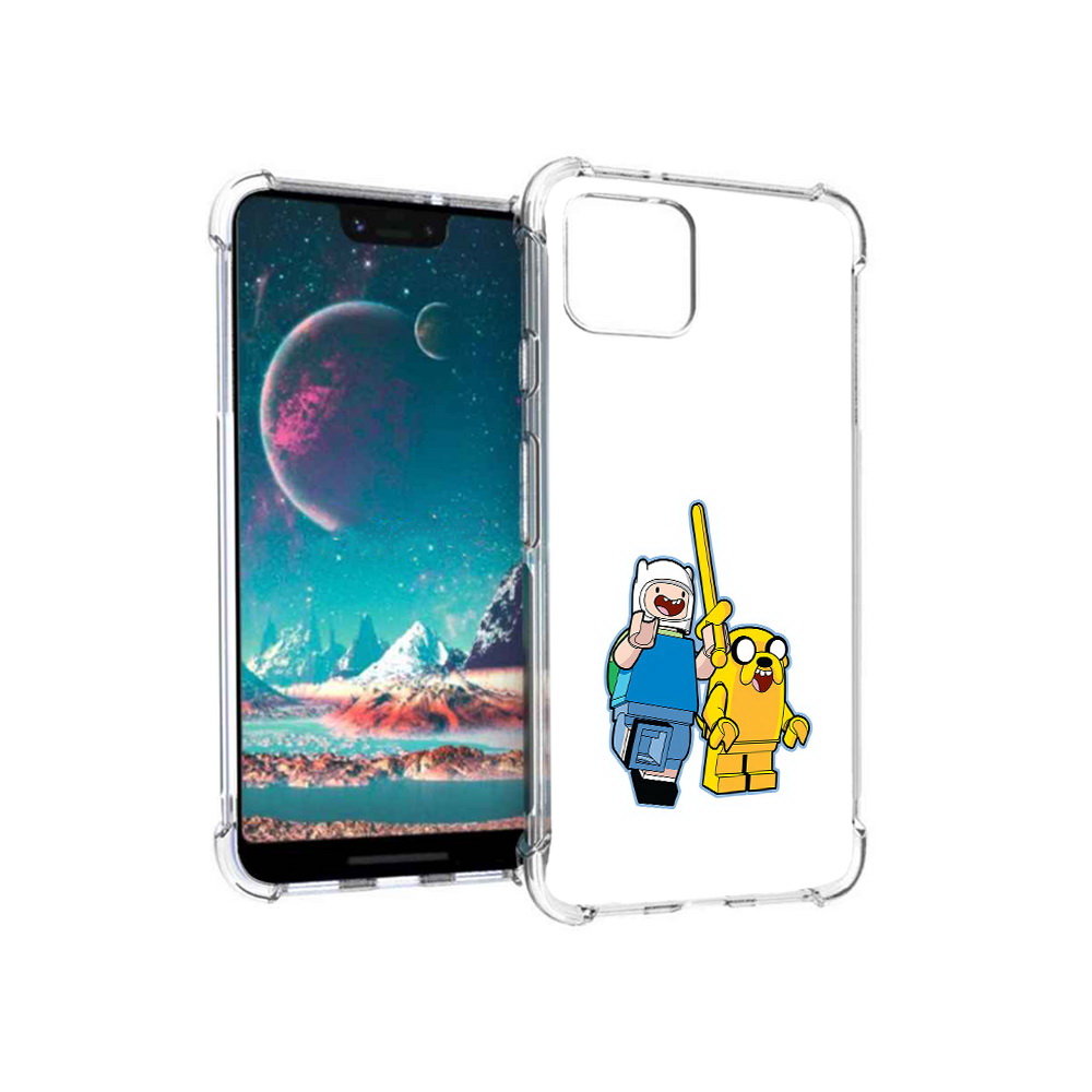 

Чехол MyPads Tocco для Google Pixel 4 время приключений лего (PT139521.618.274), Прозрачный, Tocco