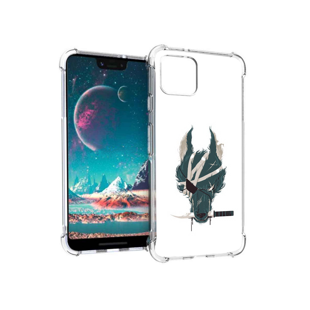 

Чехол MyPads Tocco для Google Pixel 4 волк-разбойник (PT139521.618.271), Прозрачный, Tocco