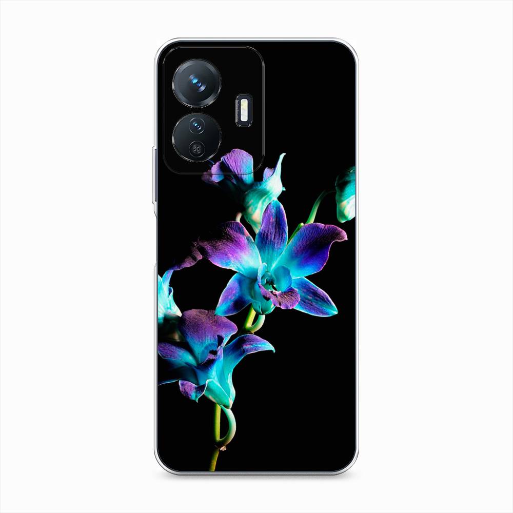 

Чехол Awog на Vivo Y77e "Синий цветок на черном", Разноцветный, 267350-8