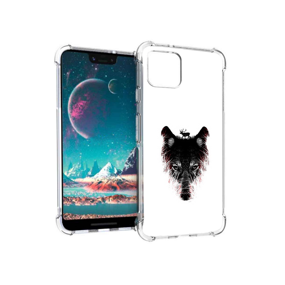 

Чехол MyPads Tocco для Google Pixel 4 волк в траве (PT139521.618.267), Прозрачный, Tocco