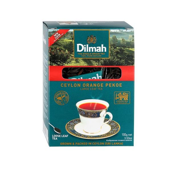 Чай черный Dilmah со вкусом бергамота и ванили листовой 100 г