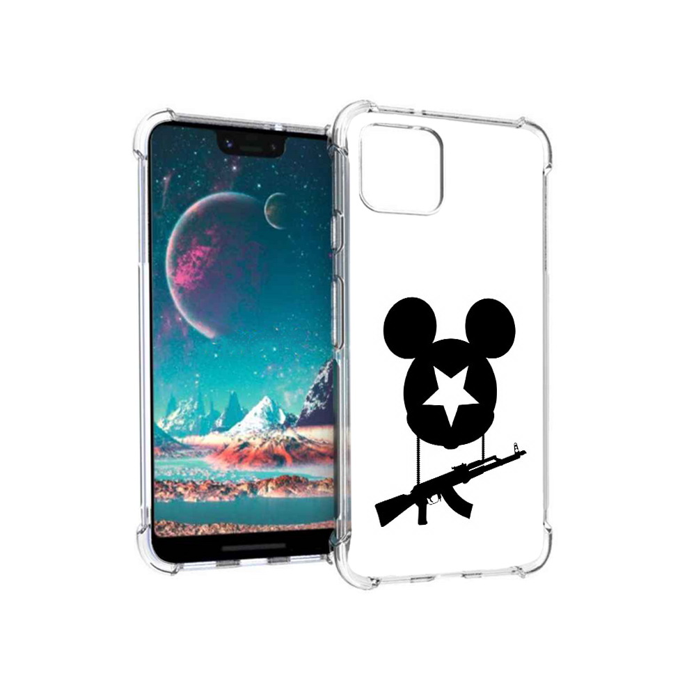 

Чехол MyPads Tocco для Google Pixel 4 АК Микки (PT139521.618.26), Прозрачный, Tocco