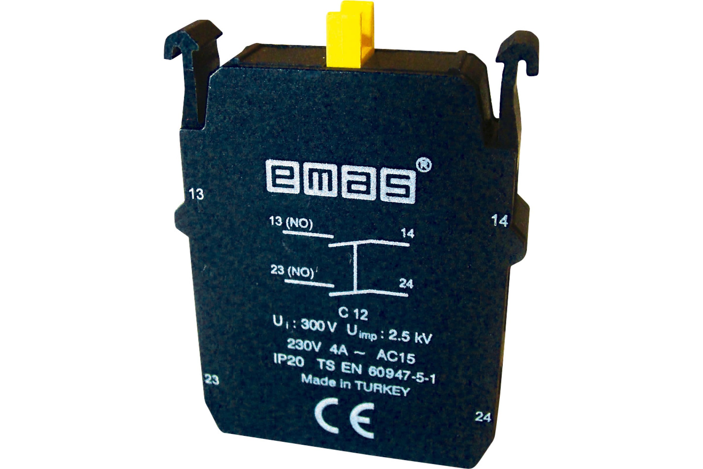 Emas Блок-контакт Старт+Стоп, 1НО+1НЗ, серия C, 250 В AC, 4 А C12