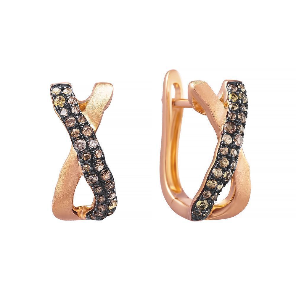 

Серьги из красного золота с бриллиантом JV E33380_SR_DC_PINK, E33380_SR_DC_PINK