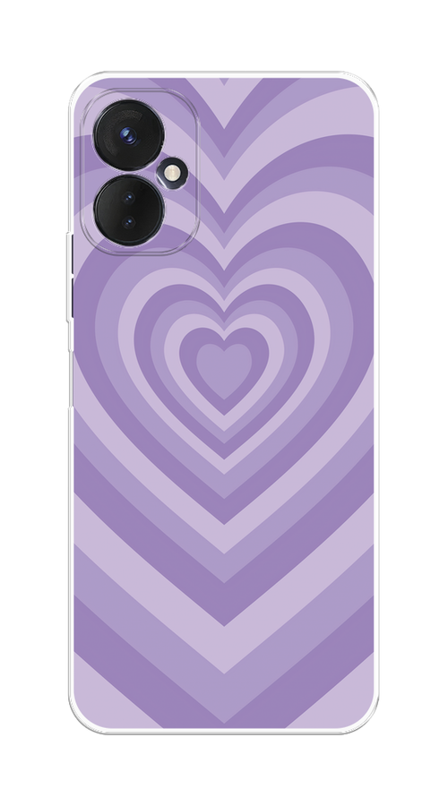 

Чехол на Tecno Spark 9 Pro "Violet heart latte", Фиолетовый, 301950-1