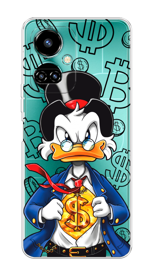 

Чехол на Tecno Camon 19/19 Pro 4G "Scrooge Goldman", Черный;белый;синий, 301650-1