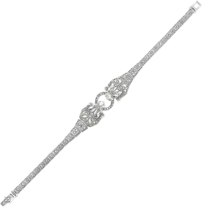 

Браслет из серебра с гранатом/марказитом р.17 Марказит BR572-granat-mr, BR572-granat-mr