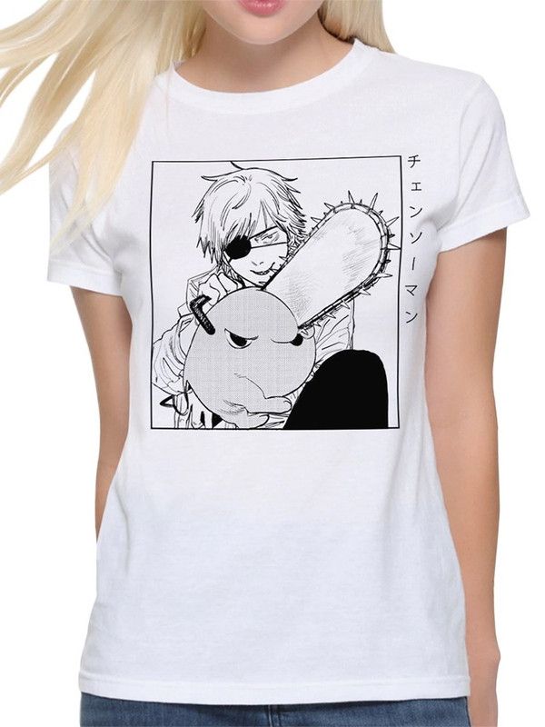 

Футболка женская DreamShirts Studio Аниме Человек-бензопила CHA-34212-1 белая 3XL, Белый, Аниме Человек-бензопила CHA-34212-1