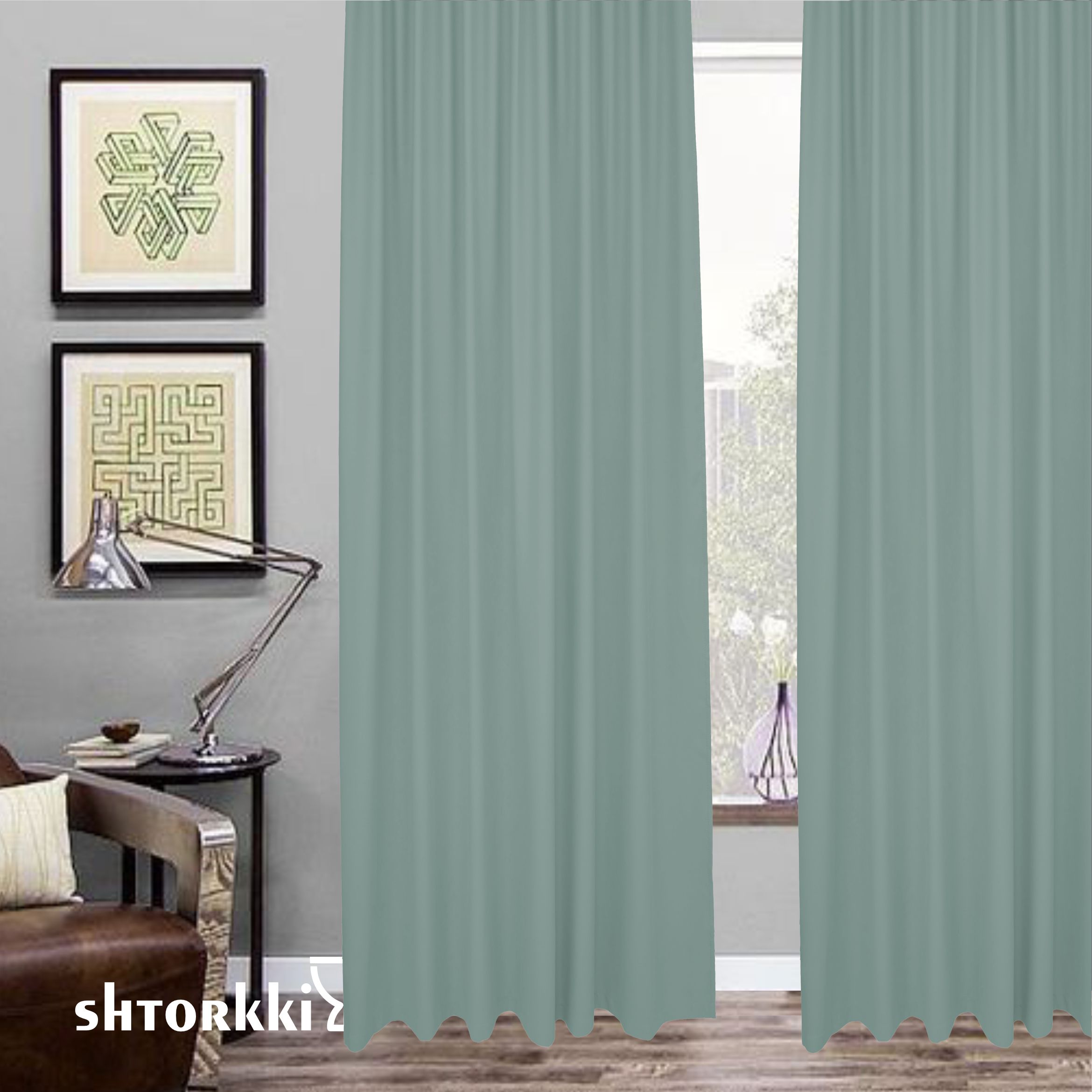 

Шторы интерьерные Shtorkki блэкаут Turchese 190х285 см, IBL-48