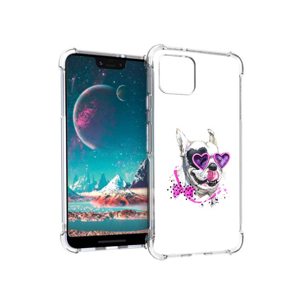 

Чехол MyPads Tocco для Google Pixel 4 акварельный пёс (PT139521.618.218), Прозрачный, Tocco