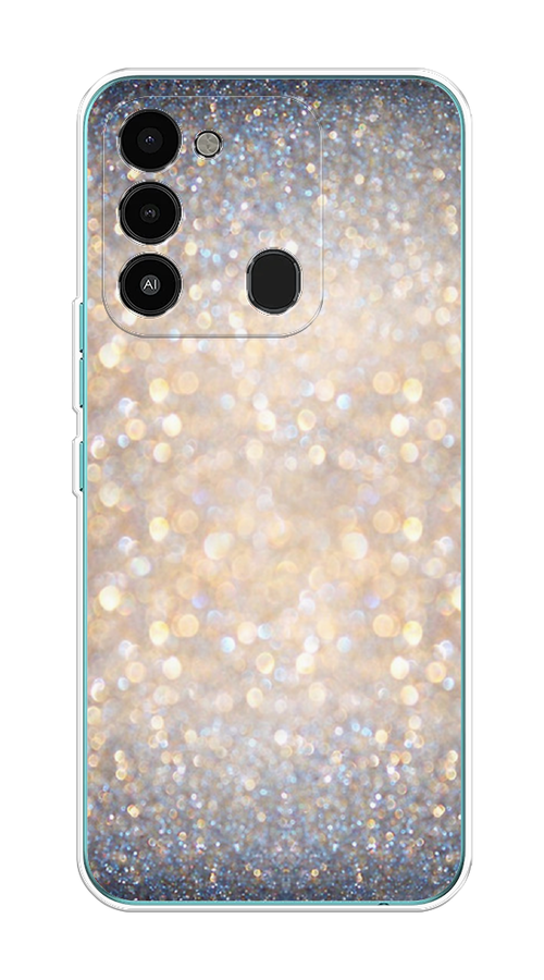 

Чехол на Tecno Spark Go 2022/8С/9 "Мерцание рисунок", Желтый;серый, 301250-1
