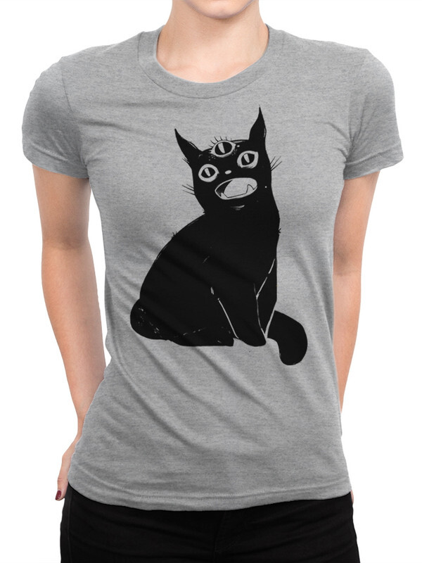 

Футболка женская DreamShirts Studio Кот-Пришелец CAT-776390-1 серая S, Серый, Кот-Пришелец CAT-776390-1