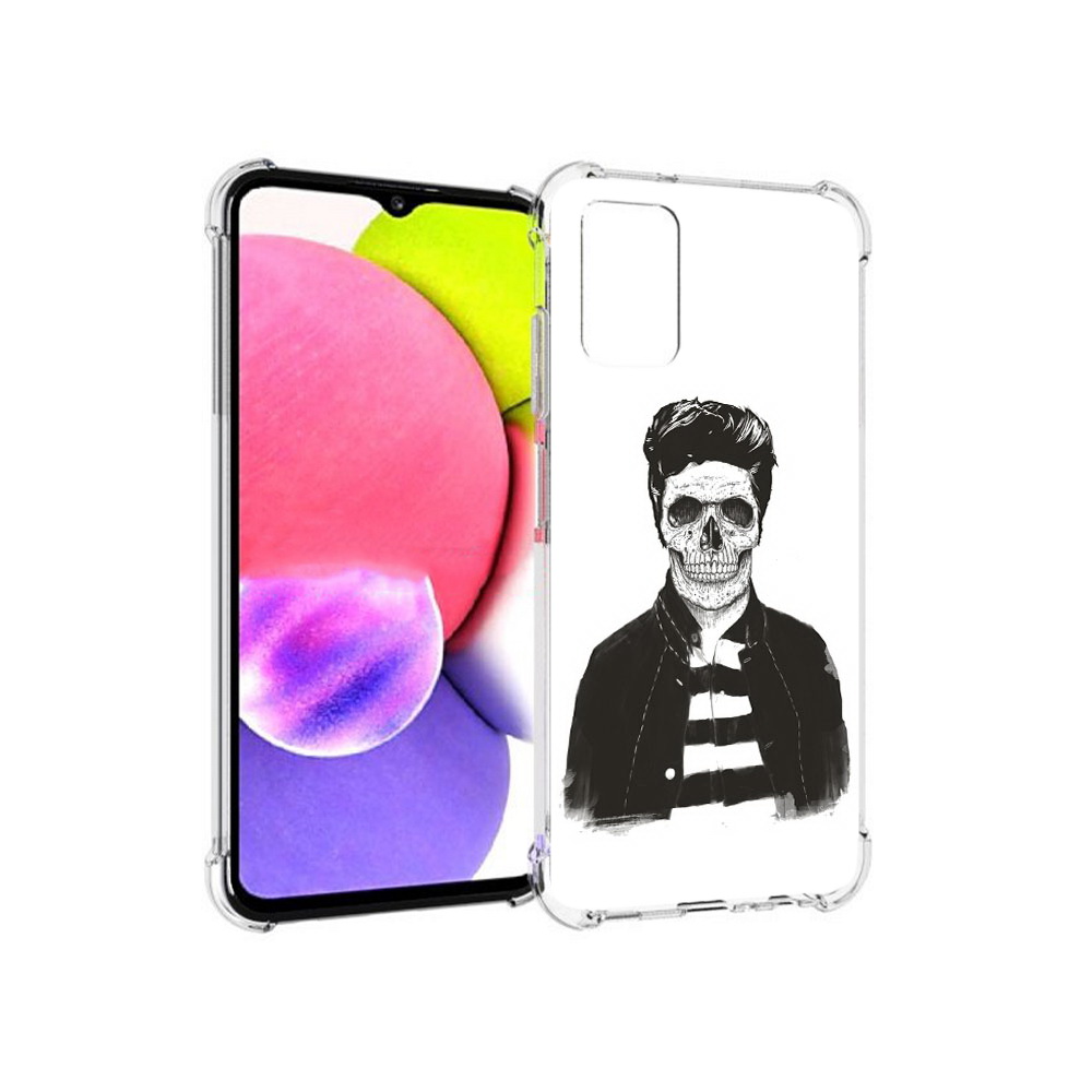 

Чехол MyPads Tocco для Samsung Galaxy A03s скелет (PT162170.549.604), Прозрачный, Tocco