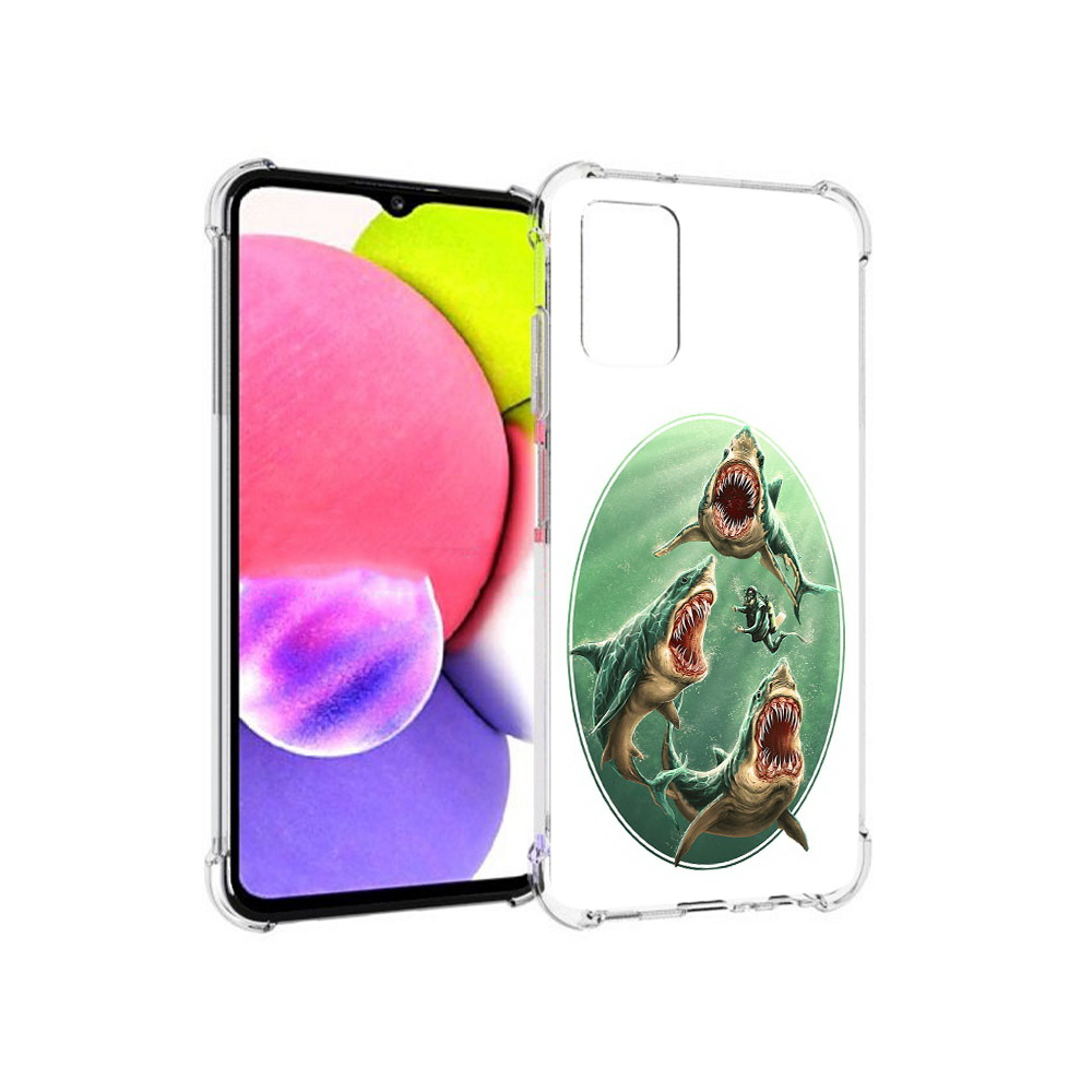 

Чехол MyPads Tocco для Samsung Galaxy A03s синяя бездна (PT162170.549.600), Прозрачный, Tocco