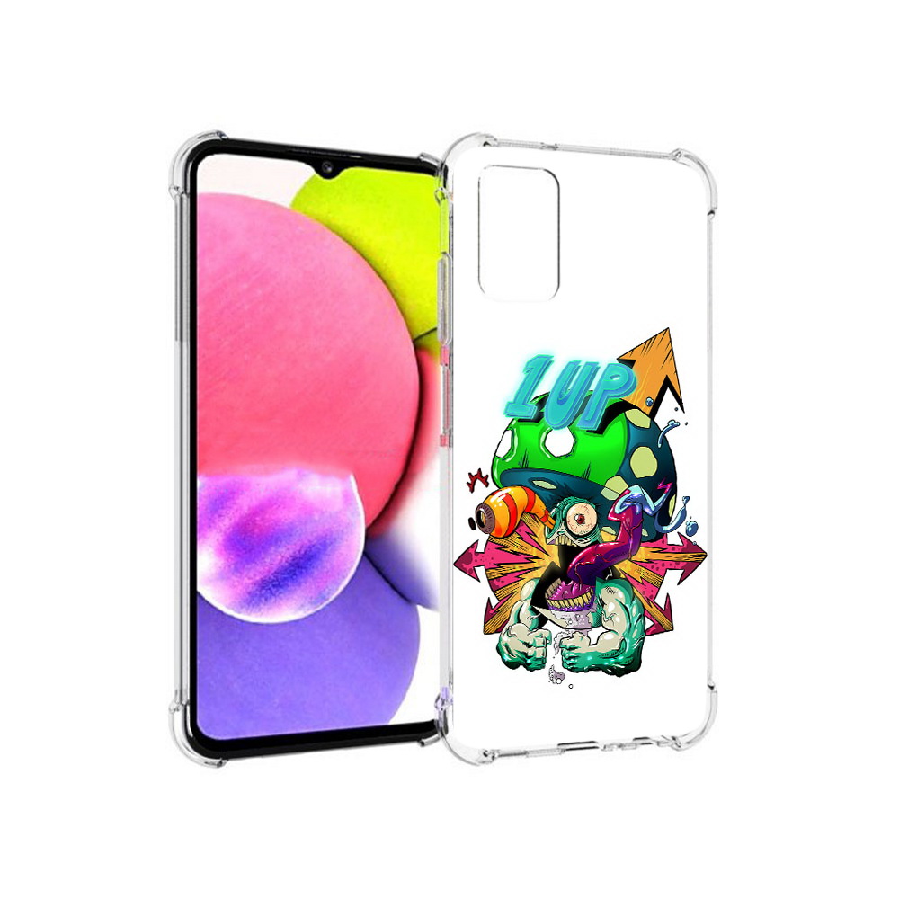 

Чехол MyPads Tocco для Samsung Galaxy A03s сильный гриб абстракция (PT162170.549.599), Прозрачный, Tocco