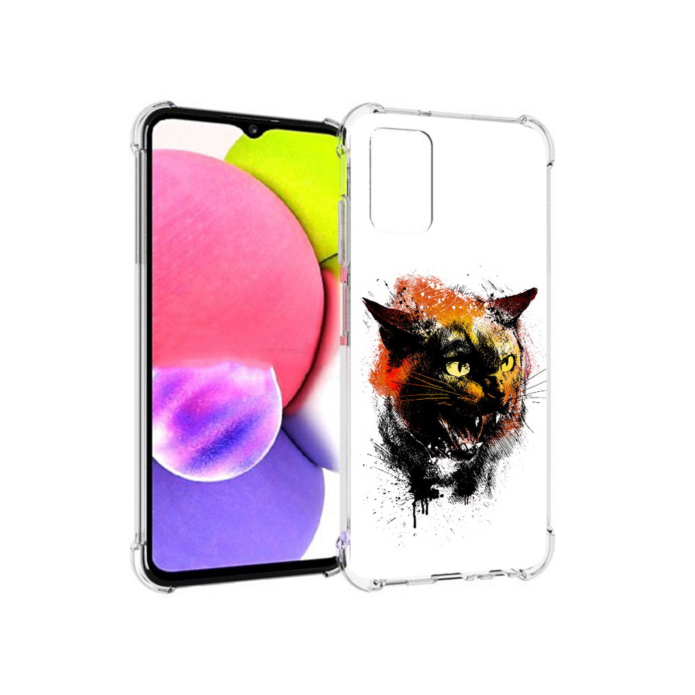 

Чехол MyPads Tocco для Samsung Galaxy A03s сиамский кот (PT162170.549.598), Прозрачный, Tocco