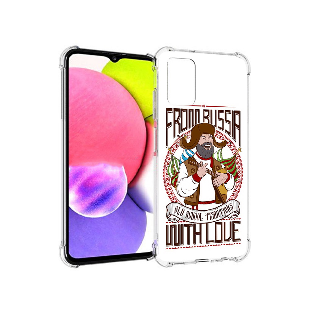 

Чехол MyPads Tocco для Samsung Galaxy A03s русский мужчина (PT162170.549.590), Прозрачный, Tocco