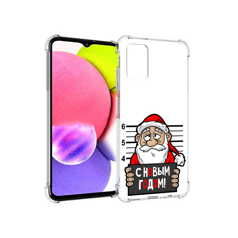 

Чехол MyPads Tocco для Samsung Galaxy A03s ДМ с новым годом заключенный (PT162170.549.59), Прозрачный, Tocco