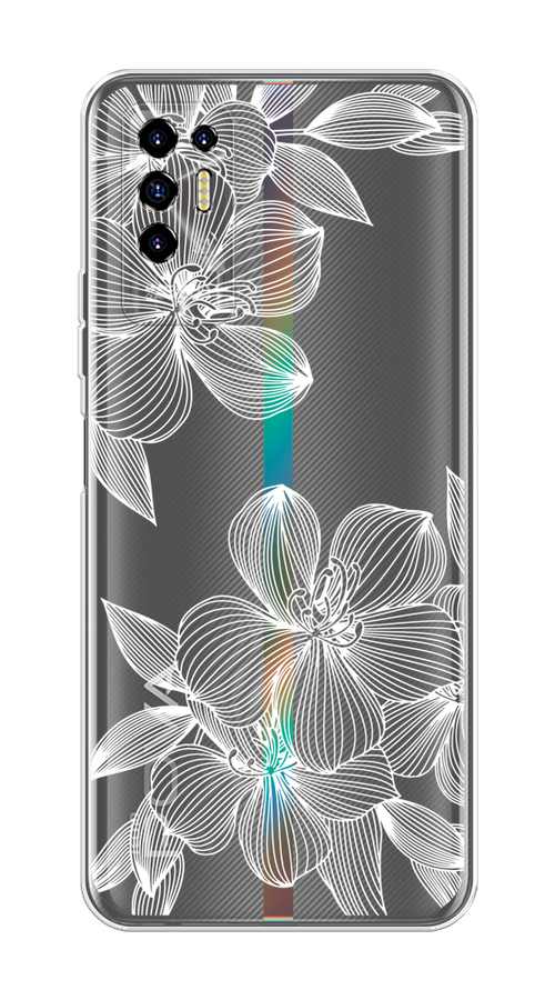 

Чехол на Tecno Pova 2 "Крокус", Белый;прозрачный, 300550-1