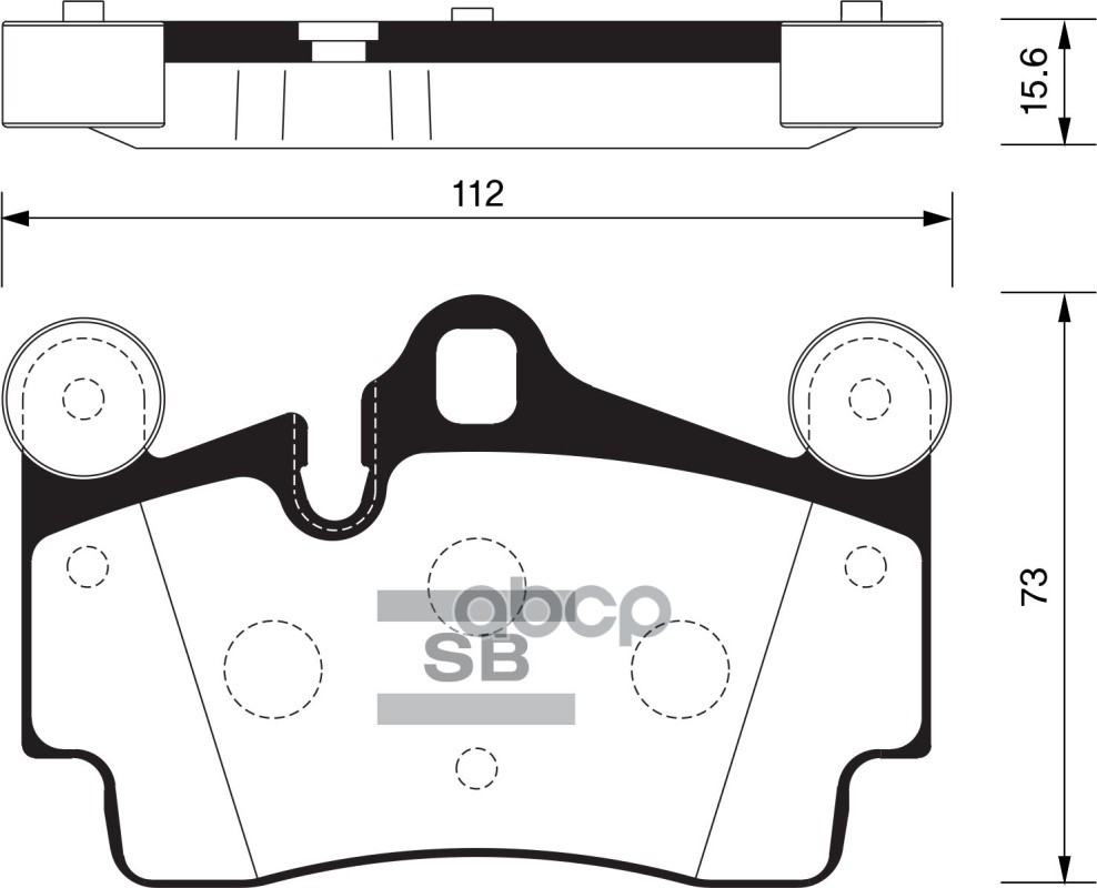 

Колодки Задние Vw Touareg (7l) Sp2198 Sangsin brake арт. SP2198