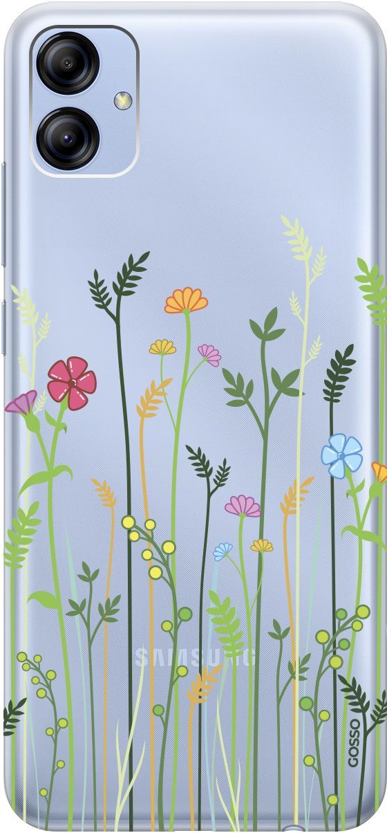 

Чехол на Samsung Galaxy A04e с 3D принтом "Flowers and Fern" прозрачный, Прозрачный;желтый, 158471