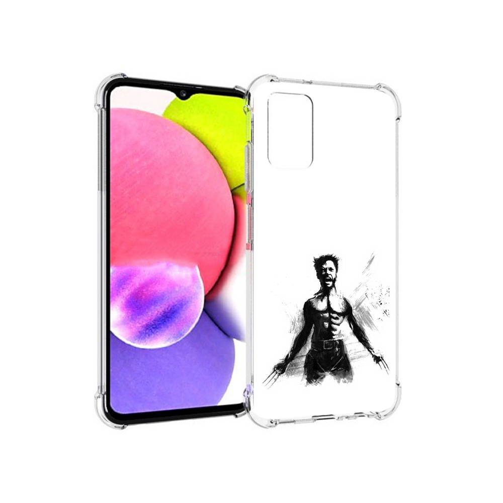 

Чехол MyPads Tocco для Samsung Galaxy A03s росомаха (PT162170.549.587), Прозрачный, Tocco