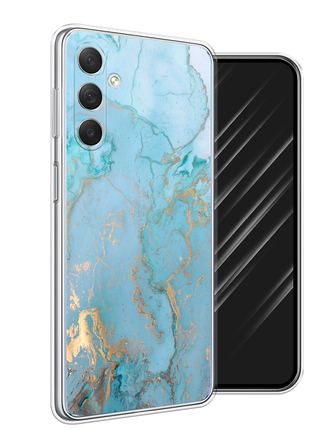 

Чехол Awog на Samsung Galaxy M54 "Голубой мрамор рисунок", 2108250-3