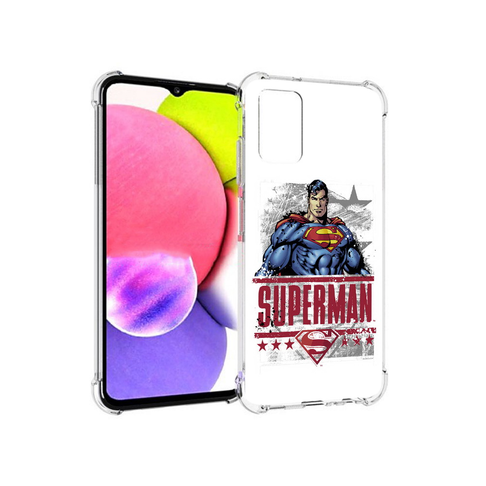 

Чехол MyPads Tocco для Samsung Galaxy A03s рисунок супермен (PT162170.549.583), Прозрачный, Tocco