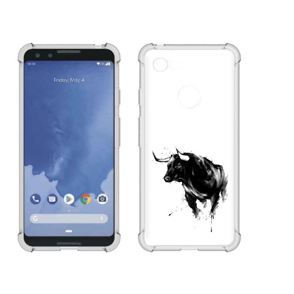 

Чехол MyPads Tocco для Google Pixel 3 бык, Прозрачный, Tocco