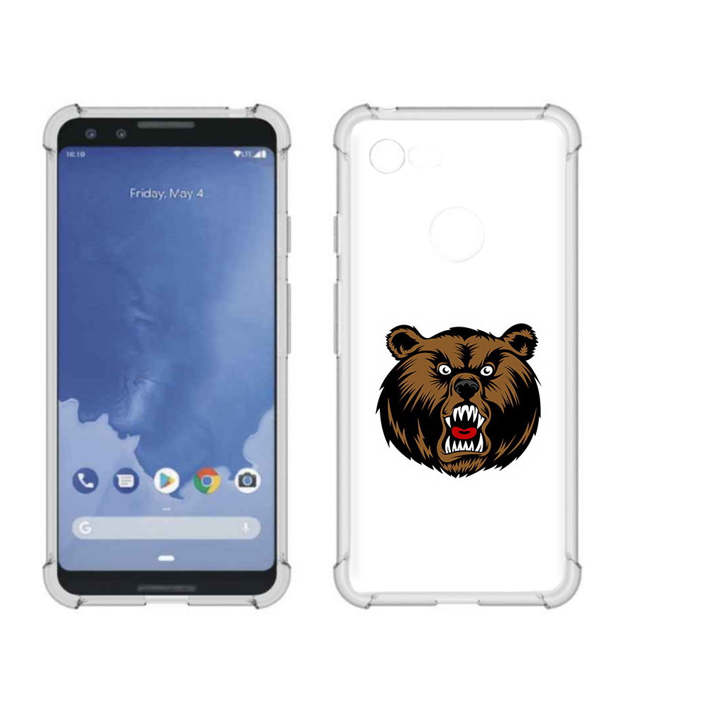 

Чехол MyPads Tocco для Google Pixel 3 бурый, Прозрачный, Tocco