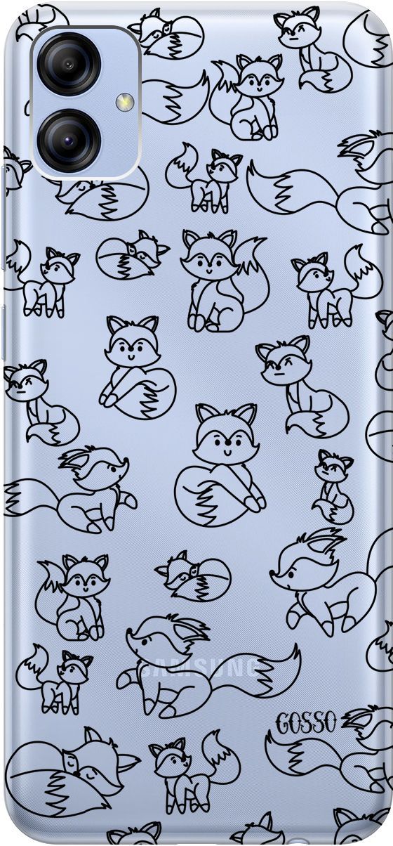 

Чехол на Samsung Galaxy A04e с 3D принтом "Funny Foxes" прозрачный, Прозрачный;черный, 158471