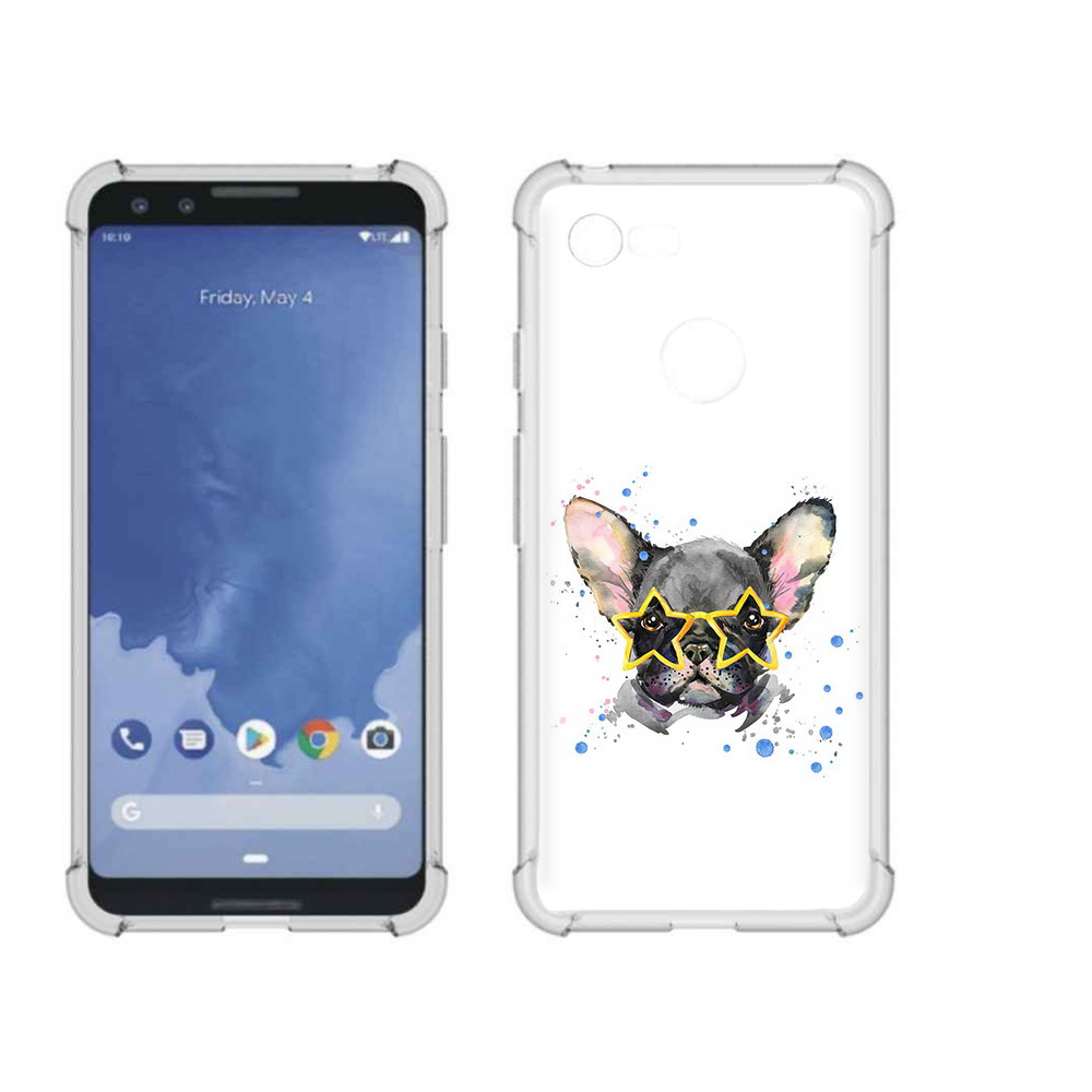 

Чехол MyPads Tocco для Google Pixel 3 буля в очках, Прозрачный, Tocco