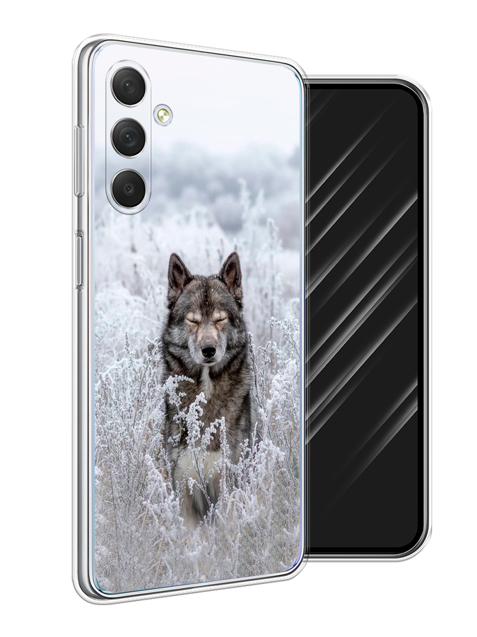 

Чехол Awog на Samsung Galaxy M54 "Волк в поле", Белый;черный, 2108250-1