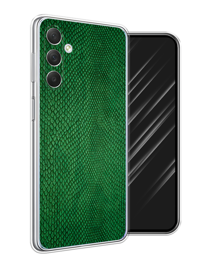 

Чехол Awog на Samsung Galaxy M54 "Изумрудная змея", Черный;зеленый;коричневый, 2108250-3