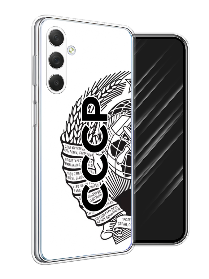 

Чехол Awog на Samsung Galaxy M54 "Герб СССР", Черный;серый;белый, 2108250-10