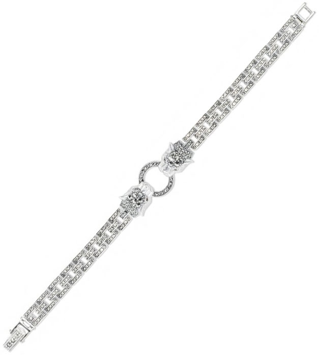 

Браслет из серебра с гранатом/марказитом р.17 Марказит BR573-mr, BR573-mr