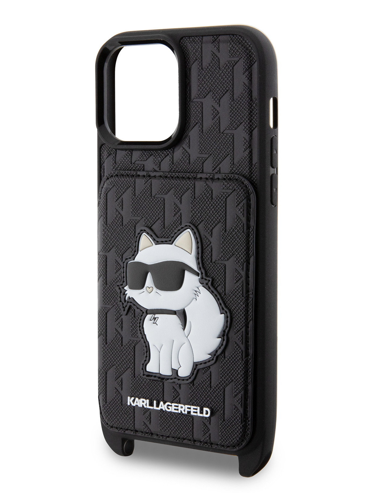 Чехол Karl Lagerfeld для iPhone 13 Pro Max с ремешком Black