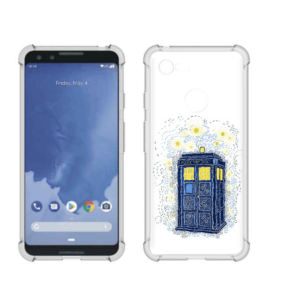 

Чехол MyPads Tocco для Google Pixel 3 будка рисунок, Прозрачный, Tocco