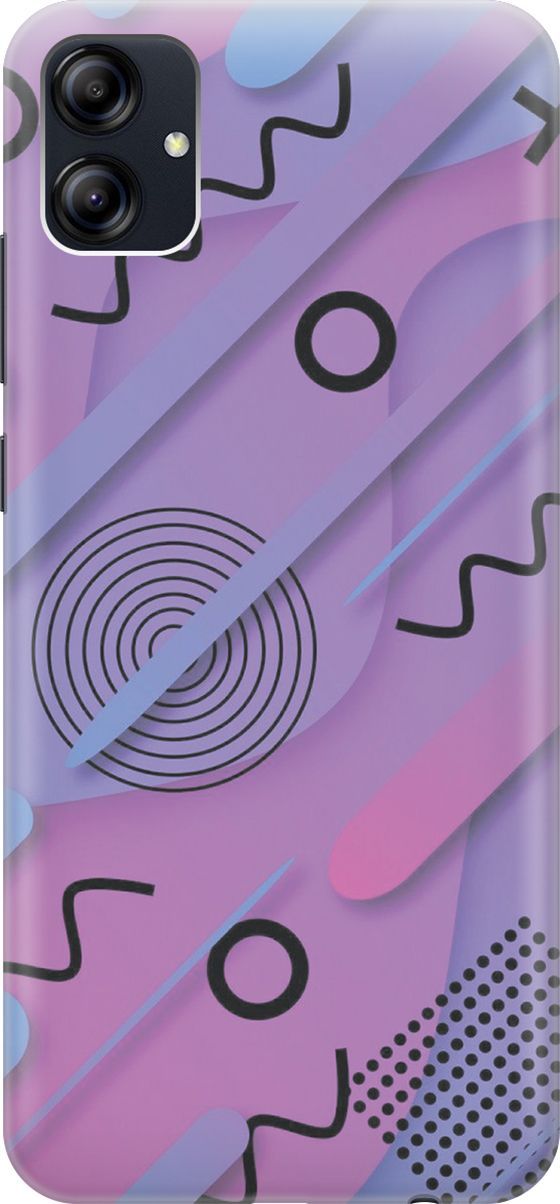 

Чехол на Samsung Galaxy A04e "Сиреневый супрематизм", Голубой;розовый, 158455