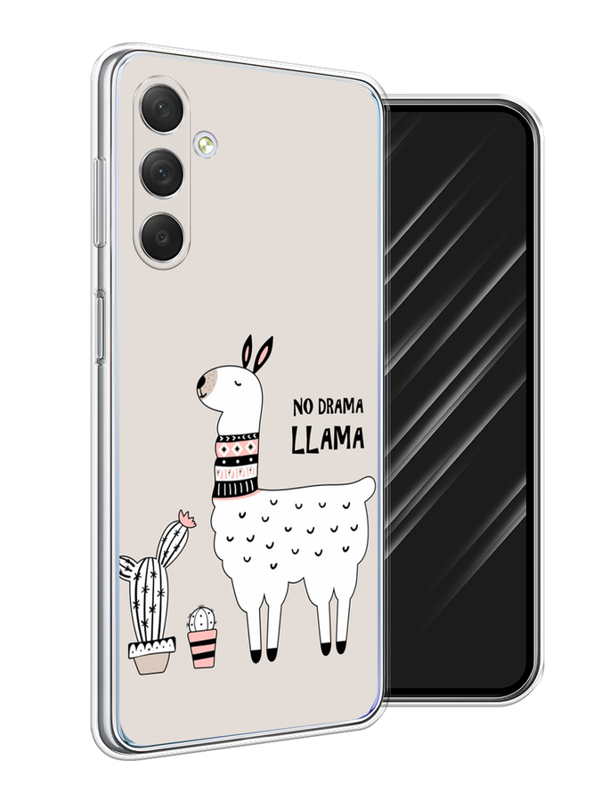 

Чехол Awog на Samsung Galaxy M54 "No drama LLama", Бежевый;серый;белый, 2108250-2