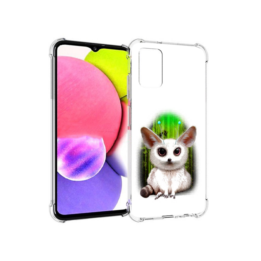 

Чехол MyPads Tocco для Samsung Galaxy A03s пушистое животное (PT162170.549.560), Прозрачный, Tocco