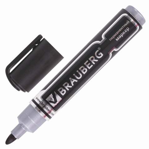 

Маркер перманентный BRAUBERG "Neo" арт. 150480, 12 шт., Черный