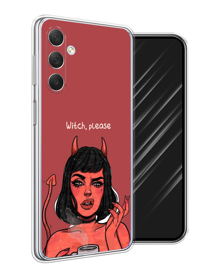 

Чехол Awog на Samsung Galaxy M54 "Evil Girl", Бордовый;черный, 2108250-6