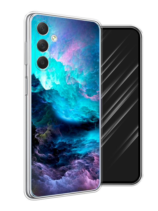 

Чехол Awog на Samsung Galaxy M54 "Бирюзовое небо", Бирюзовый;фиолетовый;черный, 2108250-1