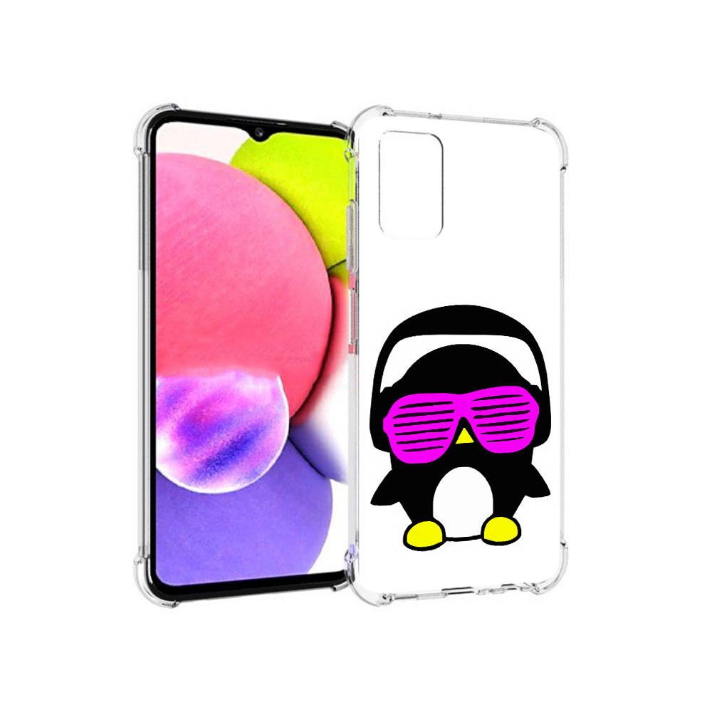 

Чехол MyPads Tocco для Samsung Galaxy A03s пингвин (PT162170.549.541), Прозрачный, Tocco